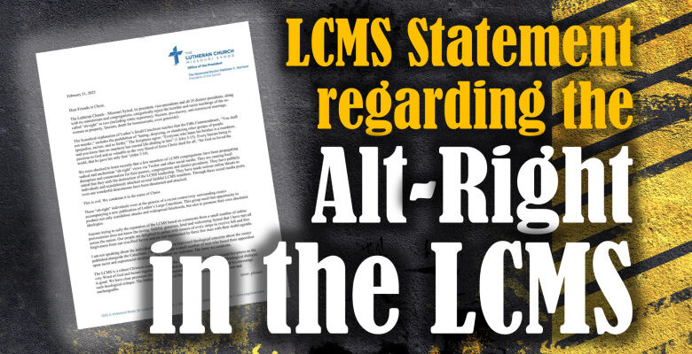 LCMS Statement regarding the "Alt-Right" in the LCMS