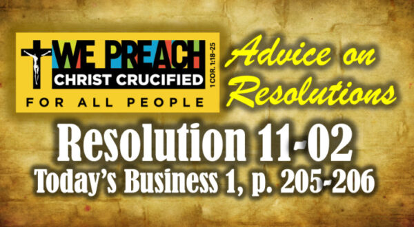 Resolution 11-02 Advice